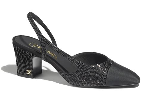 chanel sequin slingback|Chanel slingback online shop.